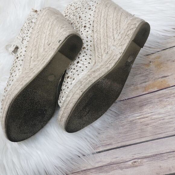 Catherine Malandrino Women's Cream Espadrilles Bemecall Wedge Shoe Size 8 - Picture 5 of 5